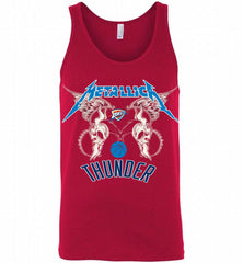 Metallica Oklahoma City Thunder Logo Tank - zezetee