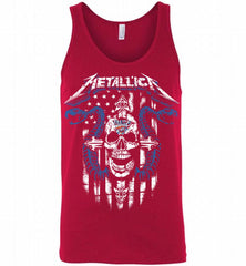 Metallica Snake Skull Oklahoma City Thunder Logo Tank - zezetee