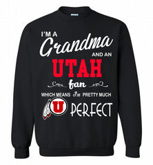 I'M A Grandma And An Utah Utes Fan Crewneck Sweatshirt - zezetee