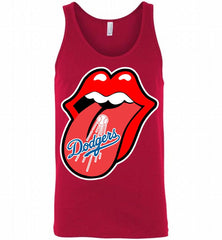 Los Angeles Dodgers  x The Rolling Stones Logo Tank - zezetee