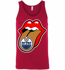 Edmonton Oilers x The Rolling Stones Logo Tank - zezetee