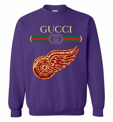 Gucci Detroit Red Wings Logo Crewneck Sweatshirt - zezetee