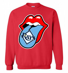 Tampa Bay Rays  x The Rolling Stones Logo Crewneck Sweatshirt - zezetee