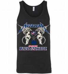 Metallica Blue Jackets Logo Tank