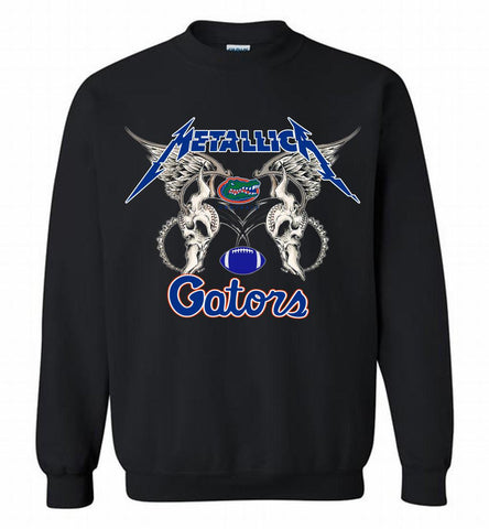 Metallica Florida Gators Logo Crewneck Sweatshirt - zezetee