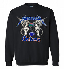 Metallica Florida Gators Logo Crewneck Sweatshirt - zezetee