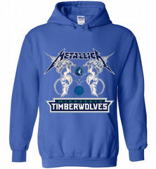 Metallica MinnesotaTimberwolves Logo Hoodie - zezetee