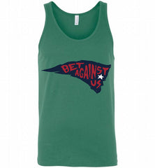 BET AGAINST US New England Patriots Tank - zezetee