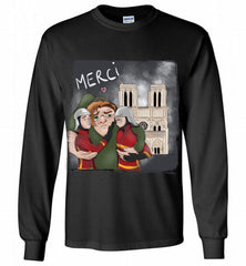 The Hunchback of Notre Dame Firefighter Paris Gildan Long Shirt - zezetee