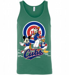 Mickey Goofy Donald Chicago Cubs Teams Tank - zezetee