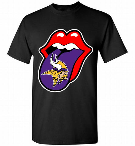 Minnesota Vikings  x The Rolling Stones Logo Shirt - zezetee