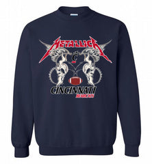Metallica Cincinnati Bearcats Logo Crewneck Sweatshirt - zezetee
