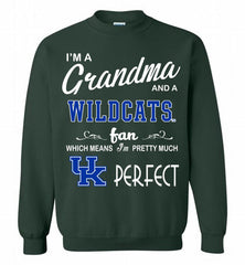 I'M A Grandma And A Kentucky Wildcats Fan Crewneck Sweatshirt - zezetee