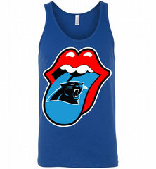 Carolina Panthers  x The Rolling Stones Logo Tank - zezetee
