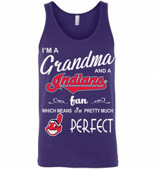 I'M A Grandma And A Cleveland Indians Fans Gift Tank - zezetee