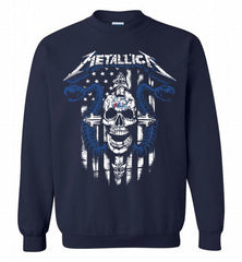Metallica Philadelphia 76ers Logo Crewneck Sweatshirt - zezetee