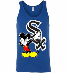 Disney Mickey Mouse Dabbing Chicago White Sox Tank - zezetee