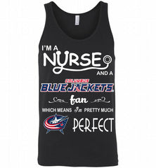 I'M A Nurse And A Columbus Columbus Blue Jackets Fans Gift Tank - zezetee