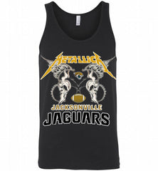 Metallica Jacksonville Jaguars Logo Tank - zezetee