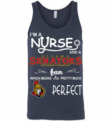 I'M A Nurse And A Ottawa Senators Fans Gift Tank - zezetee