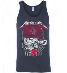 Metallica Skull Snake Houston Rockets Tank - zezetee
