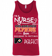 I'M A Nurse And A Philadelphia Flyers Fans Gift Tank - zezetee