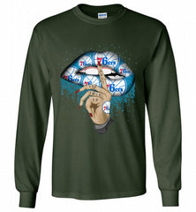 Philadelphia 76ers Lip Shut The Fuck Up Gildan Long Shirt - zezetee