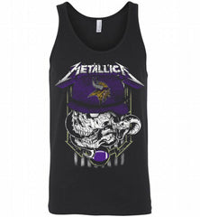 Metallica Skull Snake Minnesota Vikings Tank - zezetee