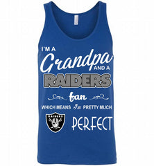 I'M A Grandpa And A Oakland Raiders Pretty Much Perfect Tank - zezetee