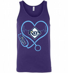 Nurse Heartbeat Tampa Bay Rays Tank - zezetee