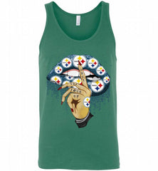 NFL Pittsburgh Steelers Lip Shut up Fans Gift Tank - zezetee