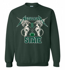 Metallica Michigan State Logo Crewneck Sweatshirt - zezetee