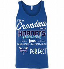 I'M A Grandma And A Charlotte Hornets Bobcats Fans Perfect Tank - zezetee