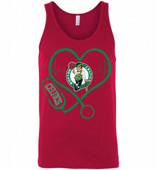 Nurse Heartbeat Love Boston Celtics Tank - zezetee