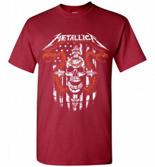 Metallica Snake Skull Chicago Bears Logo Shirt - zezetee