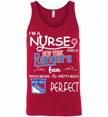 I'M A Nurse And A New York Rangers Fans Gift Tank - zezetee