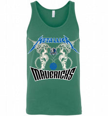 Metallica Dallas Mavericks Logo Tank - zezetee