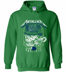 Metallica Skull Snake Tampa Bay Lightning Hoodie - zezetee