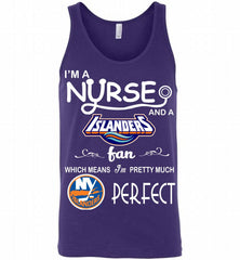 I'M A Nurse And A New York Islanders Fans Gift Tank - zezetee