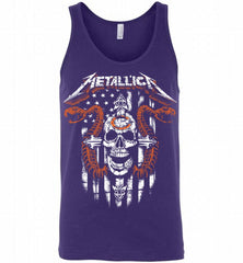 Metallica Snake Skull Chicago Bears Logo Tank - zezetee