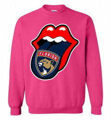 Florida Panthers  x The Rolling Stones Logo Crewneck Sweatshirt - zezetee