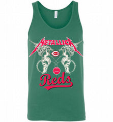 Metallica Cincinnati Reds Logo Tank - zezetee