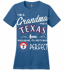 I'M A Grandma And A Texas Rangers Fans Gift Ladies Perfect - zezetee