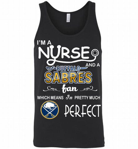 I'M A Nurse And A Buffalo Sabres Fans Gift Tank - zezetee