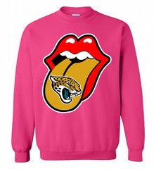 Jacksonville Jaguars  x The Rolling Stones Logo Crewneck Sweatshirt - zezetee