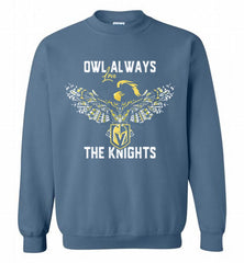OWL ALWAYS LOVE THE VEGAS GOLDEN THE KNIGHTS Crewneck Sweatshirt - zezetee