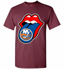 New York Islanders  x The Rolling Stones Logo Shirt - zezetee
