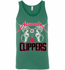 Metallica Los Angeles Clippers Logo Tank - zezetee