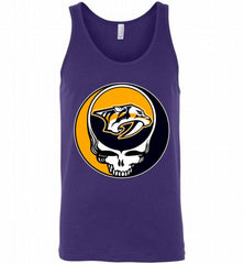 NHL TEAM NASHVILLE PREDATORS X GRATEFUL DEAD LOGO BAND Tank - zezetee