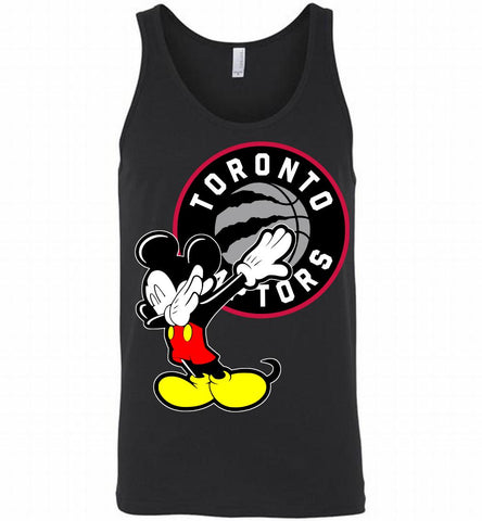 Disney Mickey Mouse Dabbing Toronto Raptors Tank - zezetee
